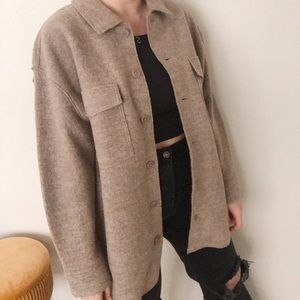 BANANA REPUBLIC BRUSHED WOOL SHACKET